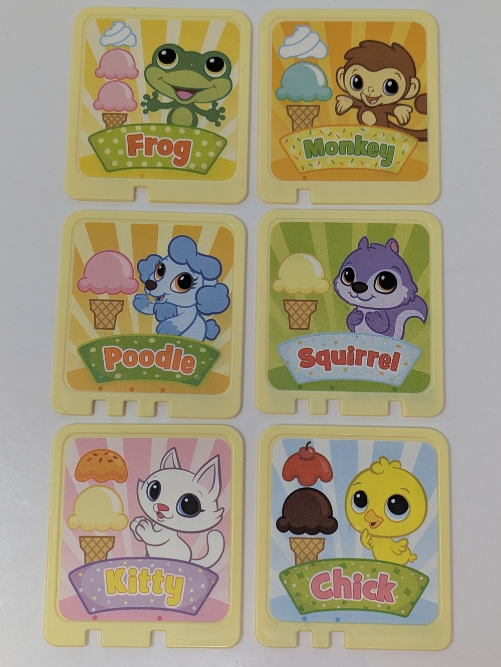 LeapFrog Scoop and Learn Ice Cream Cart Replacement Parts Cards